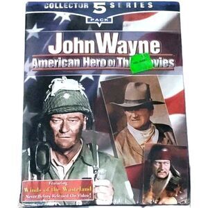 John Wayne VHS 5 Tape Box Set – American Hero Western Movie Classics